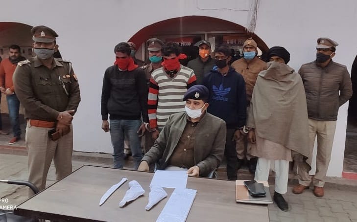 Four thieves arrested for stealing cement filled truck gang