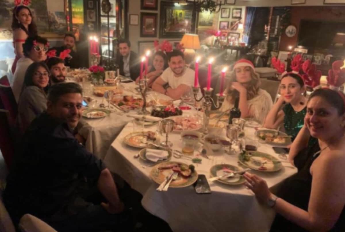 Kareena Kapoor Khan saif ali khan karisma kapoor and other celebrates Christmas see photo