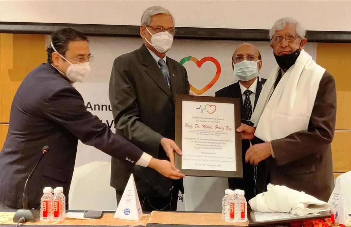 Pr. Beg received life time achievement award