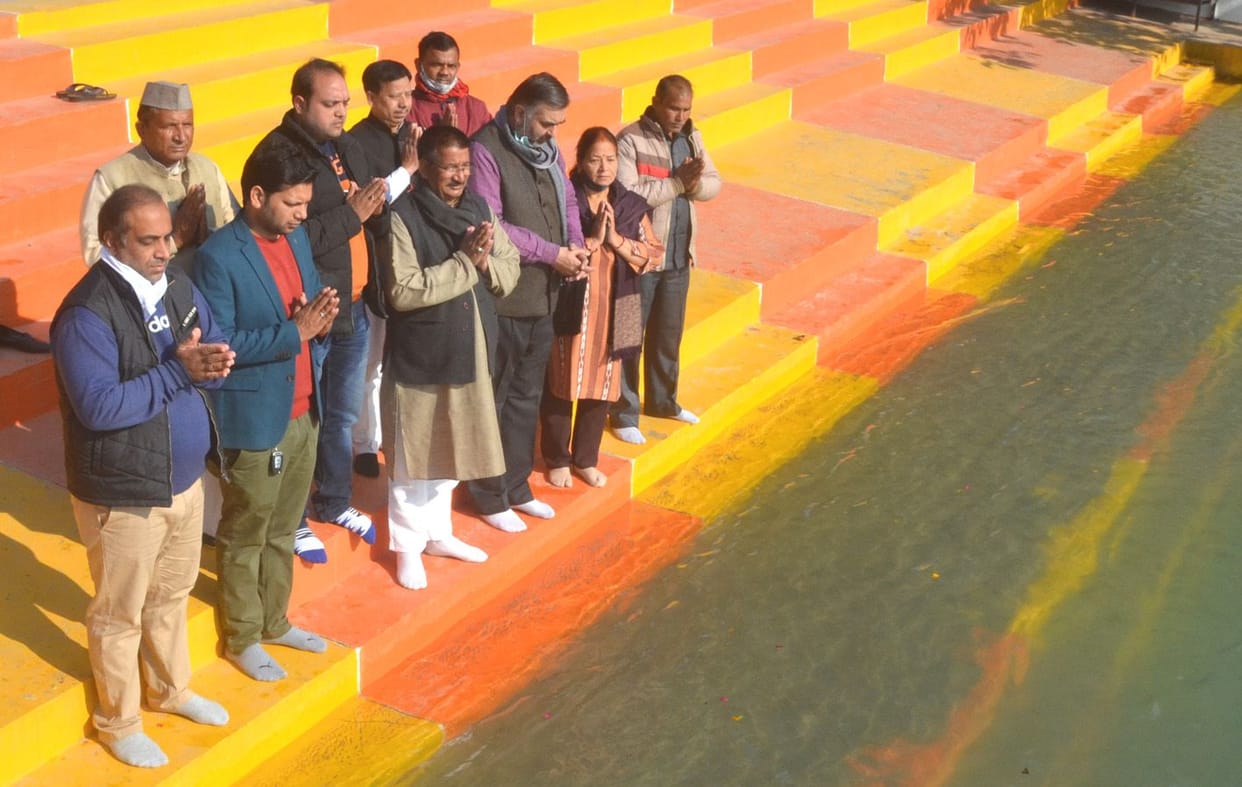 Kishore leaves Delhi with blessings from Ganga