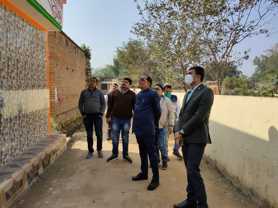 Get geo tagged on completion of construction of community toilets