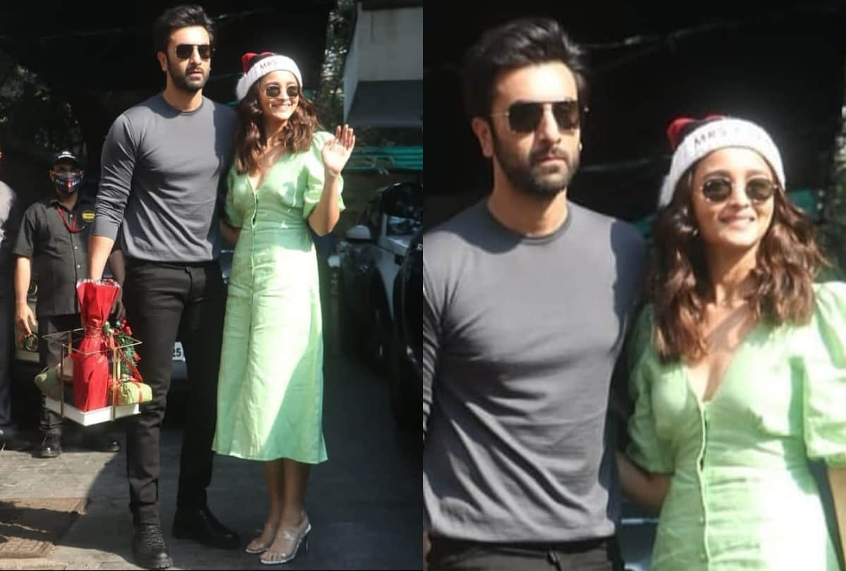 alia bhatt look sultry in winter look wearing white pullover with denim shorts