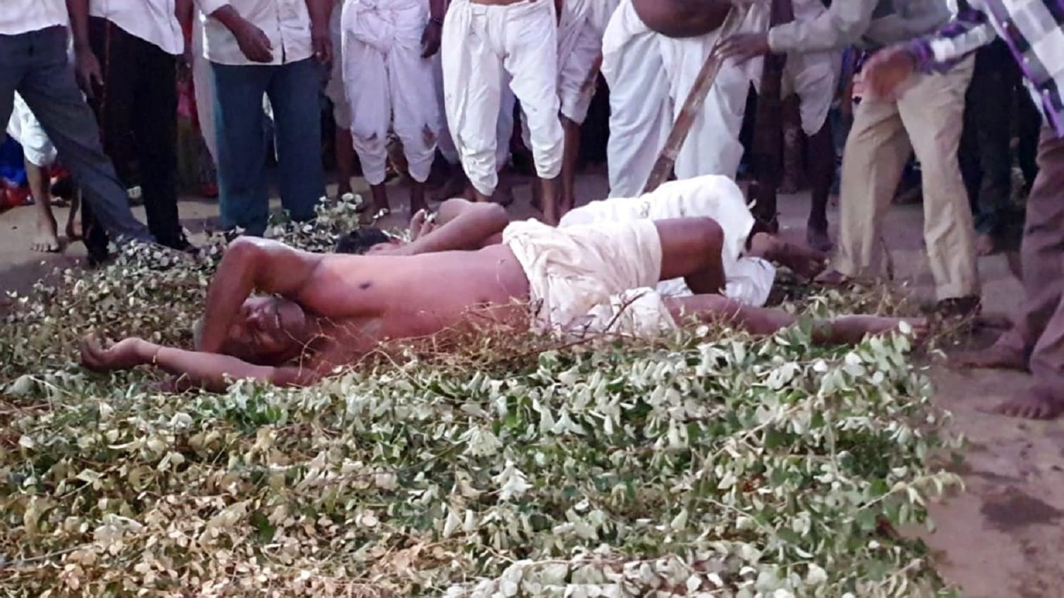 Descendants of Pandavas Rajjad community roll over thorny bushes resides in Betul district of madhya pradesh