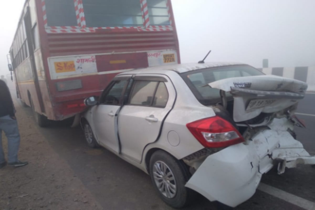 Baghpat: several injured after many vehicles colided in fog on Delhi Saharanpur highway