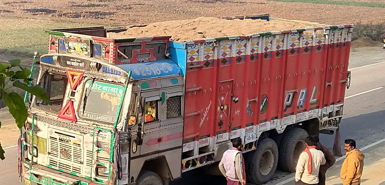 Challan of 80 overloaded trucks carrying Morang
