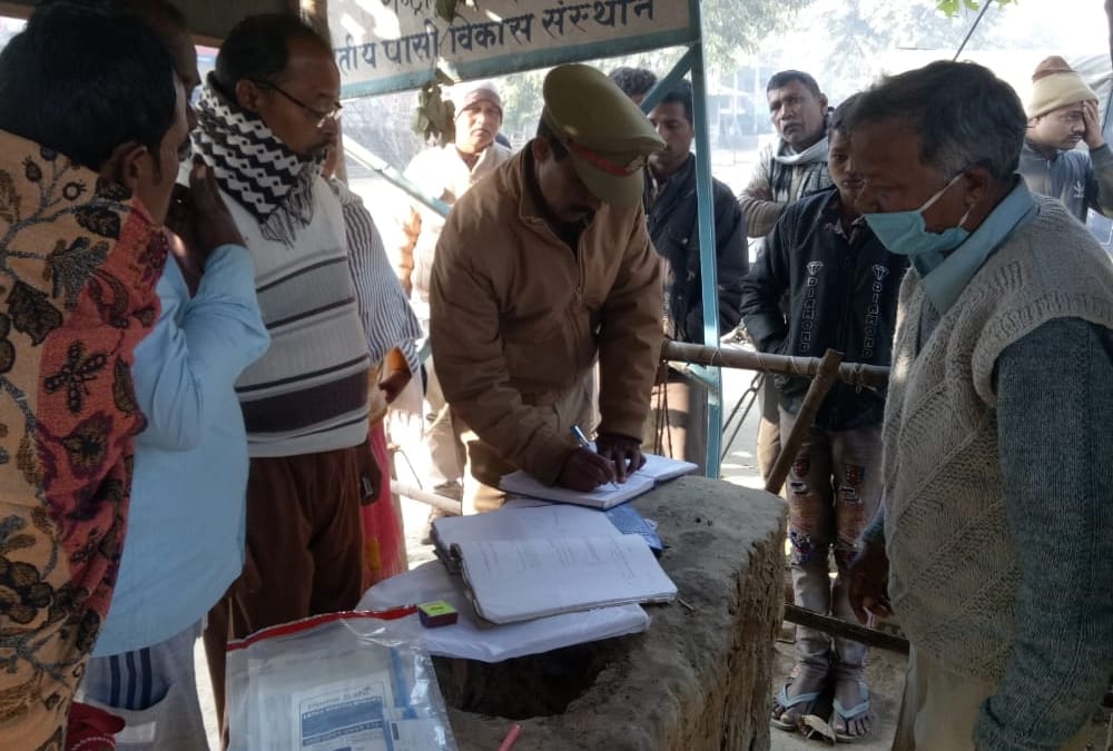 A man's body found in BKT lucknow.