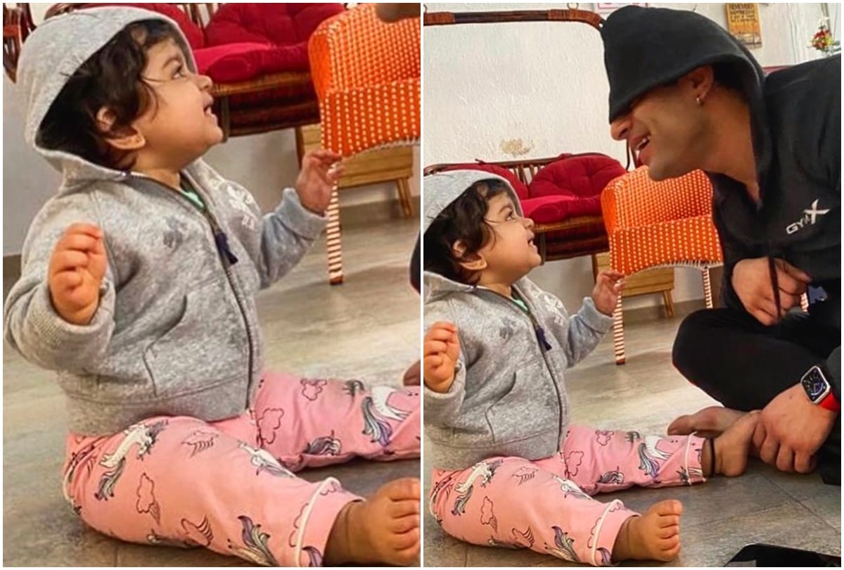 Yeh Hain Mohabbatein Actor Karan Patel Shows Her Daughters Face For The First Time