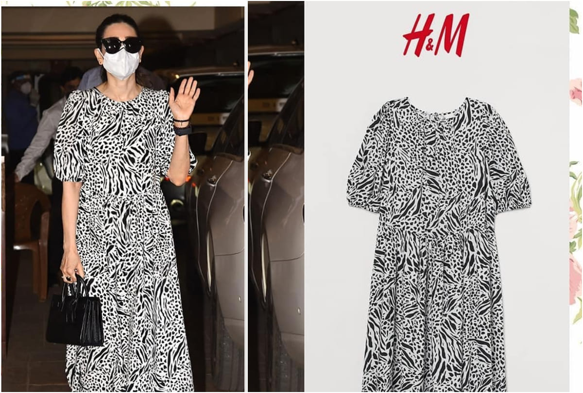 karisma kapoor wear animal print dress for taimur birthday party price can amaze you