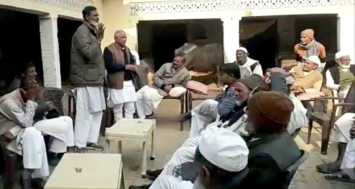 Opposition of external candidate in villagers' meeting