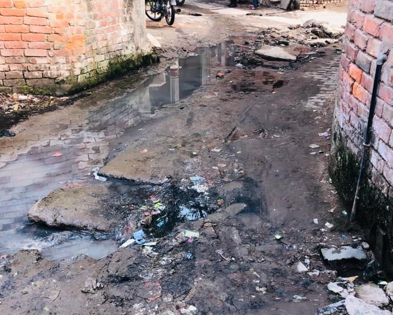 Drains became roads due to the sewer line laying