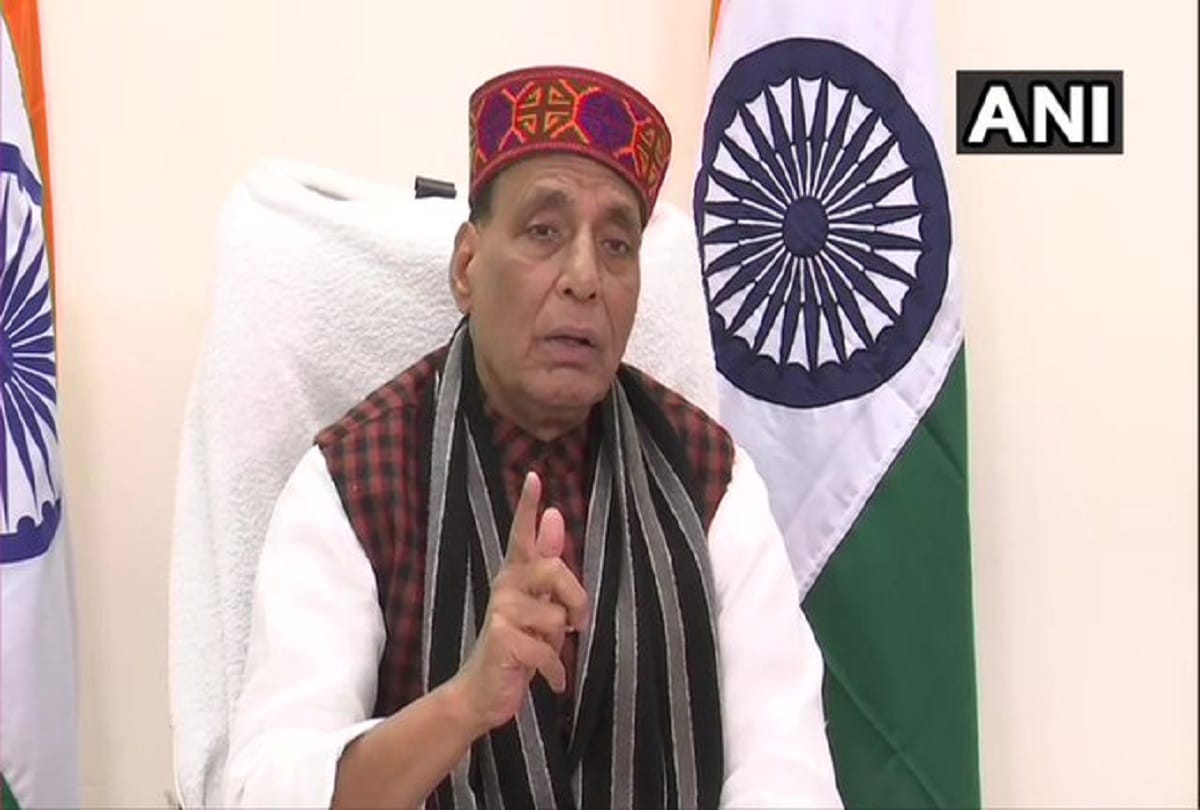 Minister Rajnath Singh addresses people of Himachal Pradesh via video-conference on completion of 3 years of Jai Ram Thakur