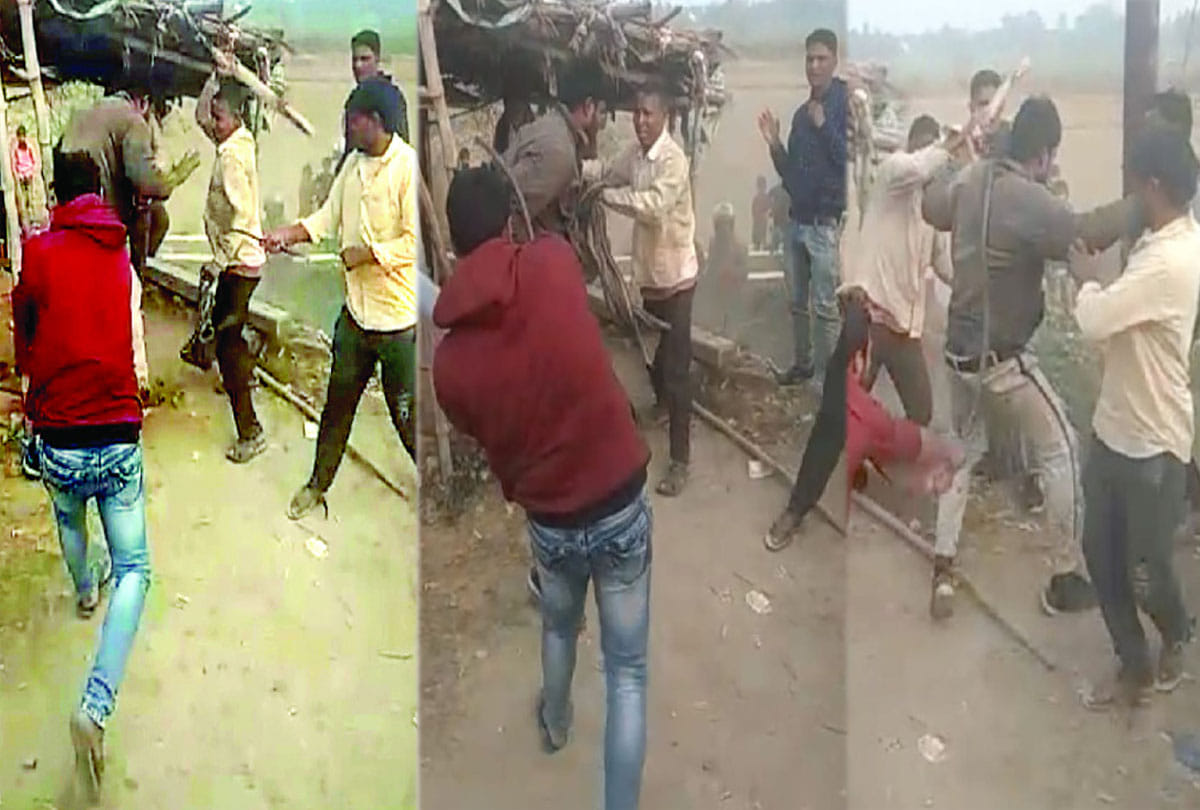 Two young man beaten on goat theft charges in Rae Bareli of uttar pradesh