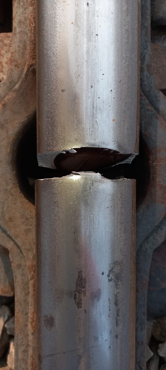 Trains passing through broken tracks, news to officers after hours