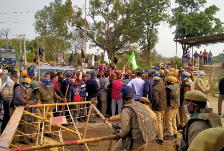 Ruckus by Farmers during Program of BJP In Yamunanagar Of Haryana