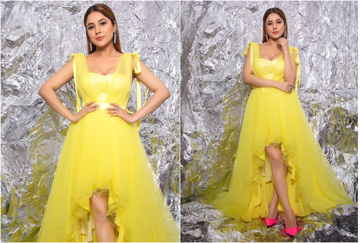 shehnaaz gill steal the show in latest pics wearing floral dress worth 97k