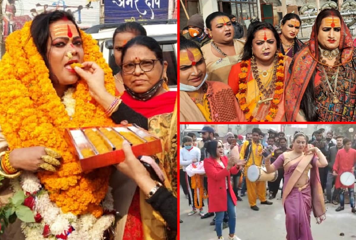 Kinnar Mahamandleshwar Kiran Nand Giri reached Gorakhpur
