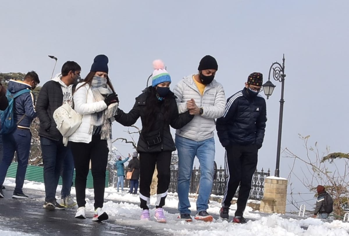 weather update himachal pradesh: images of snowfall in shimla manali chamba