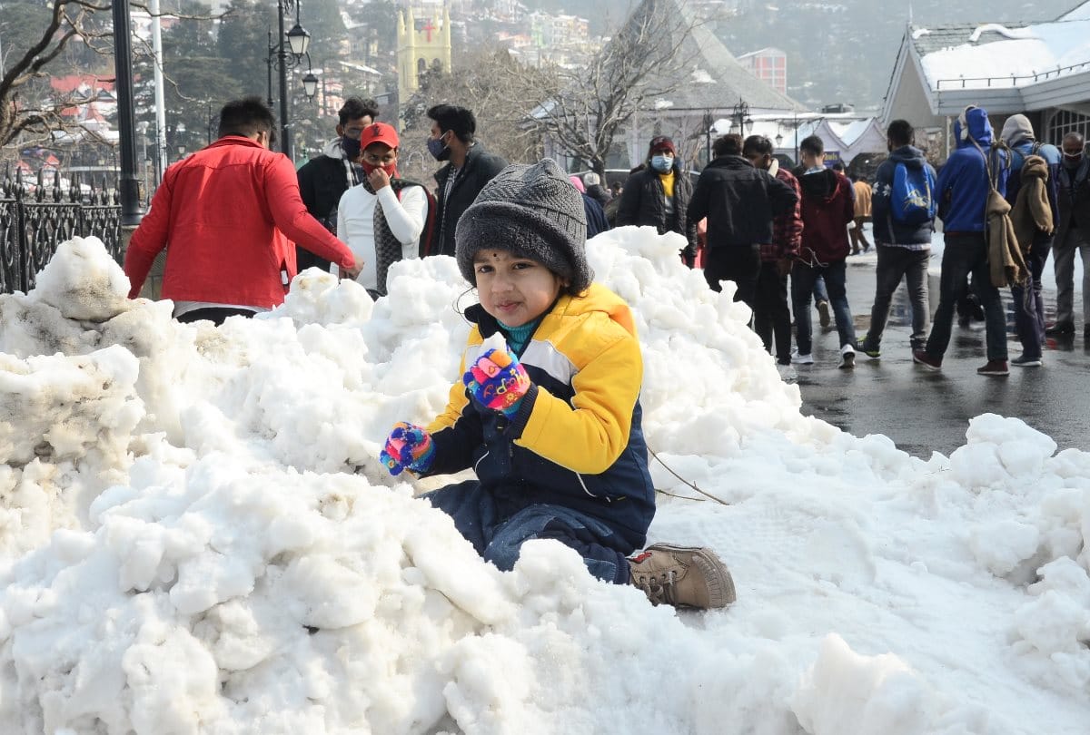 weather update himachal pradesh: images of snowfall in shimla manali chamba