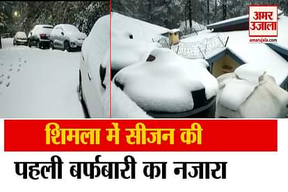 Himachal Weather: Shimla received fresh spell of snowfall