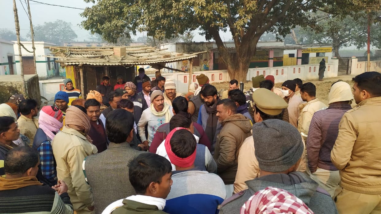 Bullies damaged Ambedkar statue in UP's Mau