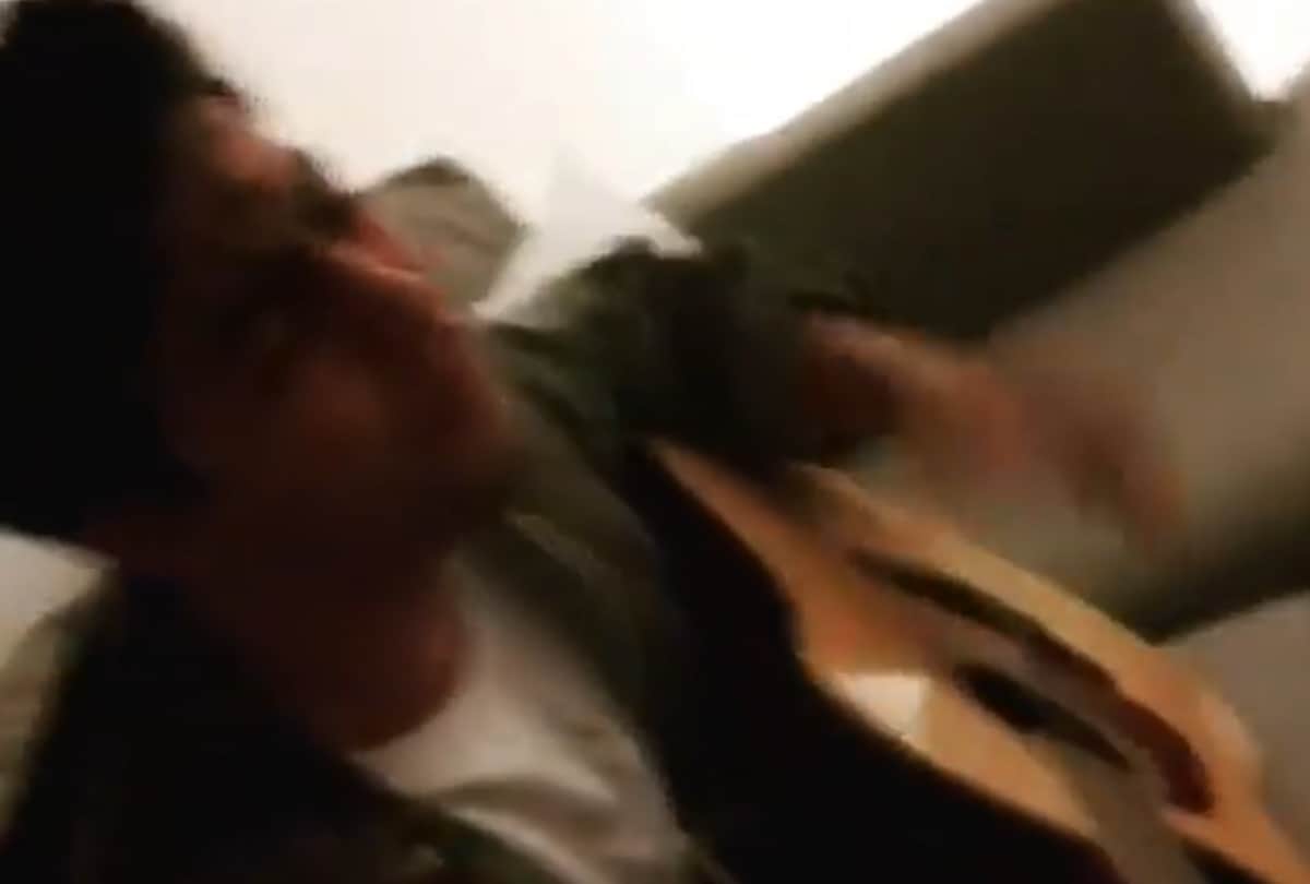 Shah Rukh Khan son Aryan Khan plays guitar sung a song video goes viral