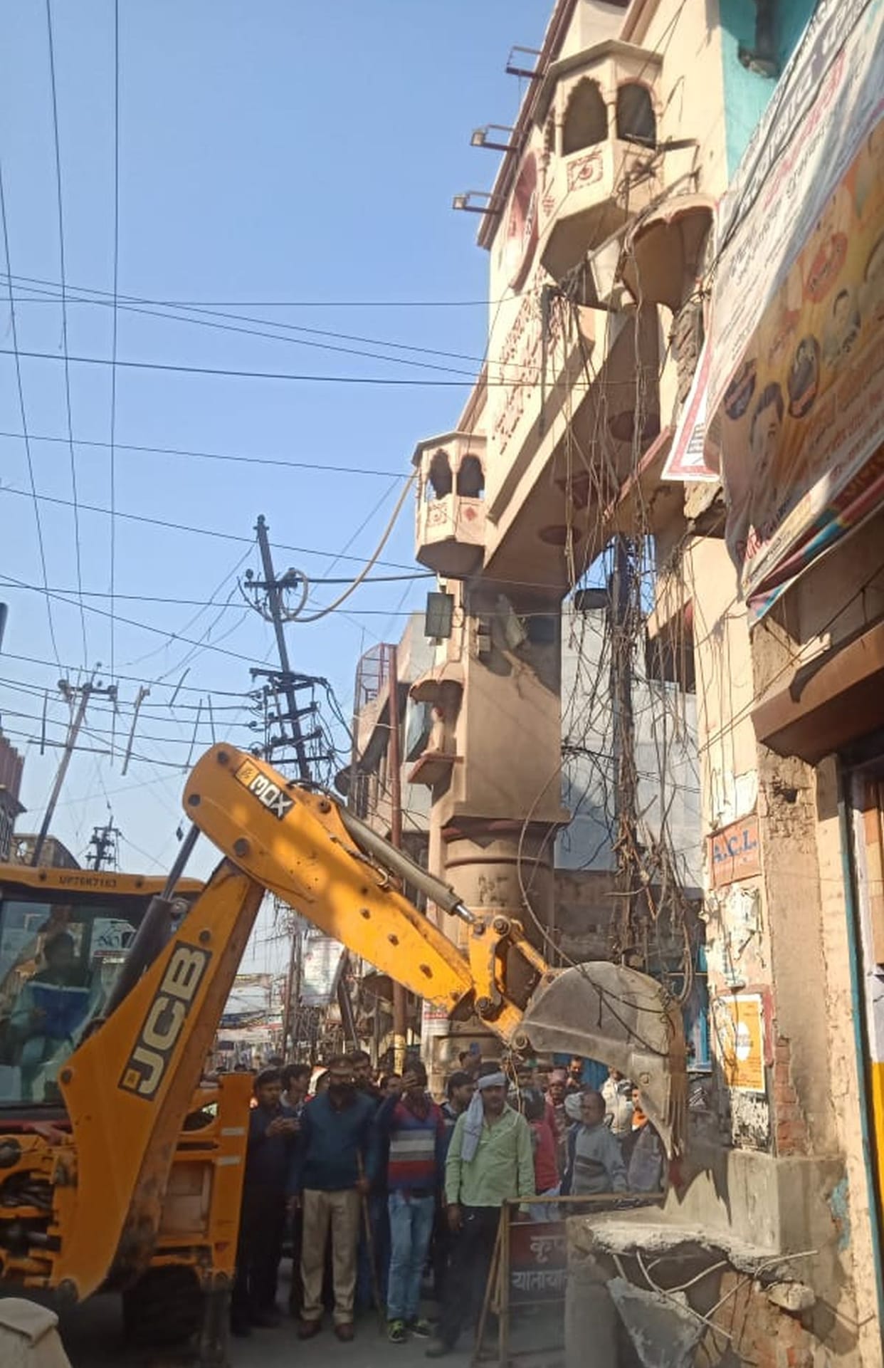 The leader kept shouting, the bulldozer continued