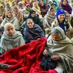 सिंघु बॉर्डर पर महिला प्रदर्शनकारी
