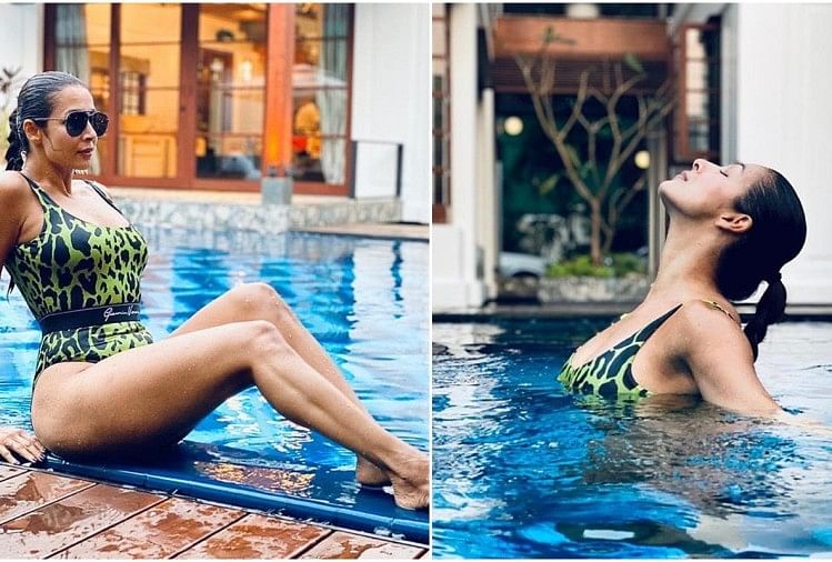 जब बिकिनी पहन पूल में उतरीं 47 साल की मलाइका अरोड़ा, देखते रह गए अर्जुन कपूर, आलीशान विला में छुट्टियां मना रहा कपल - Malaika Arora Bikini Pictures Viral With ...