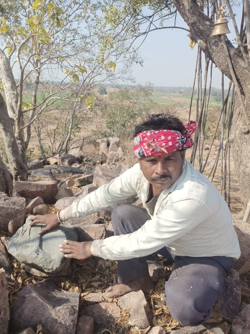 shree ganesh statue found by dig