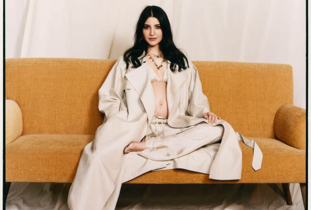 anushka sharma shows off her baby bump in latest photoshoot for fashion magazine