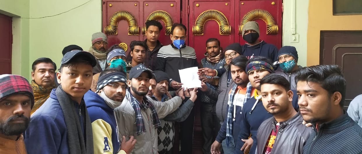 bjp leader protest for babri mandi alleged arresting