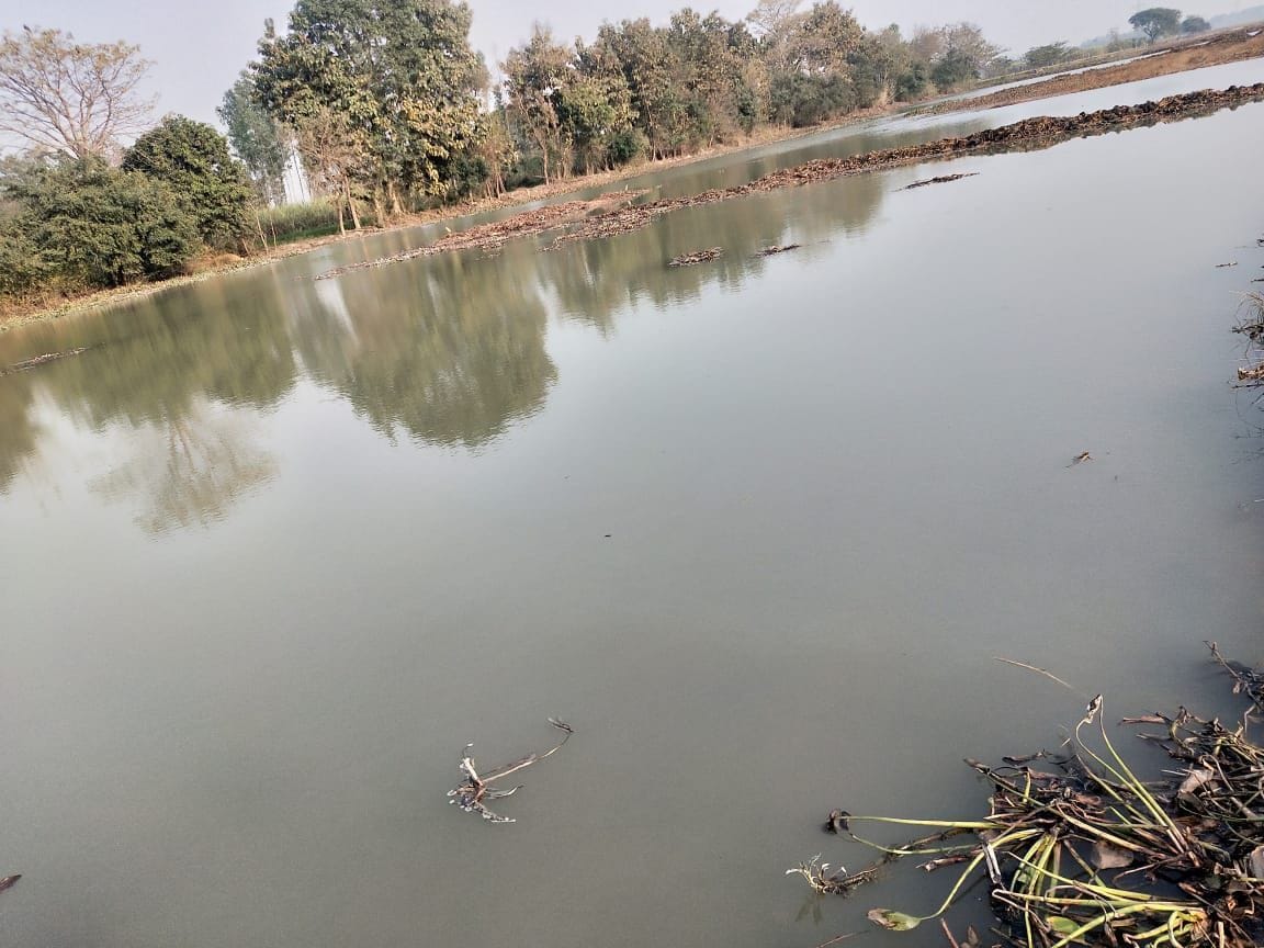 Uprooted river, hundreds of bigha fields submerged