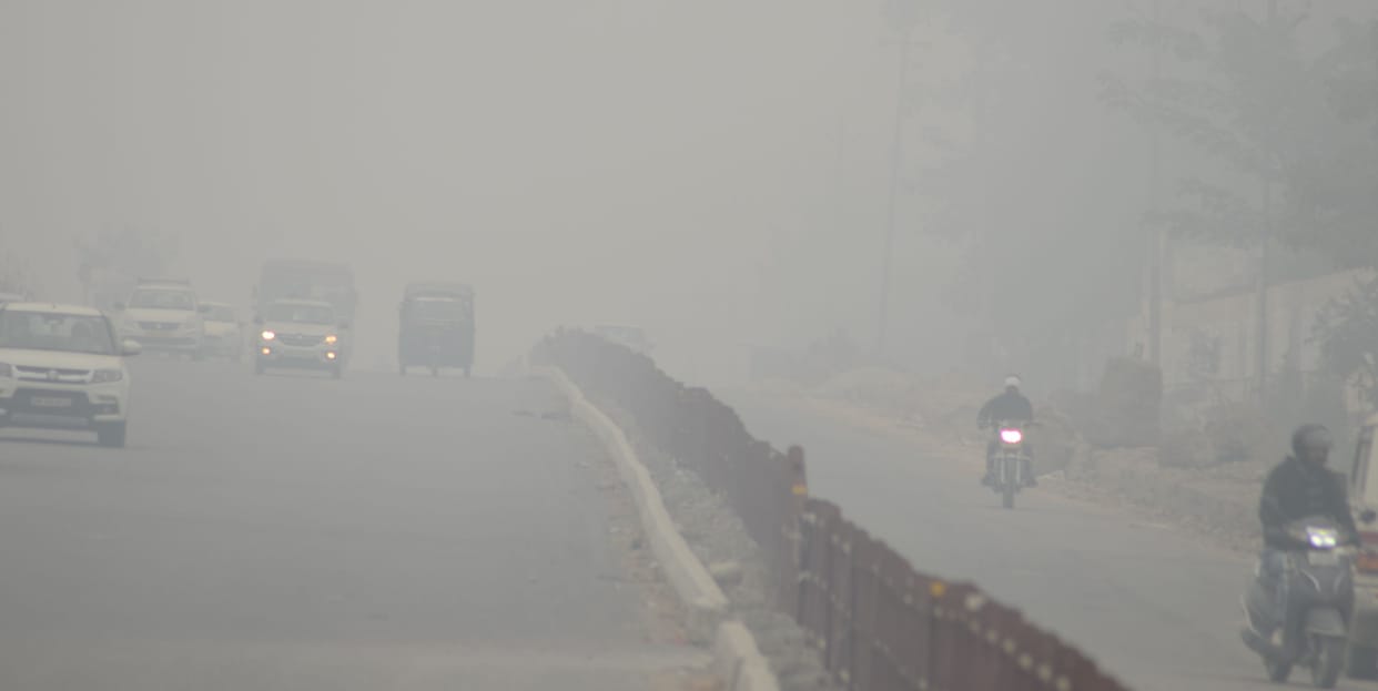 Morning fog caused trouble