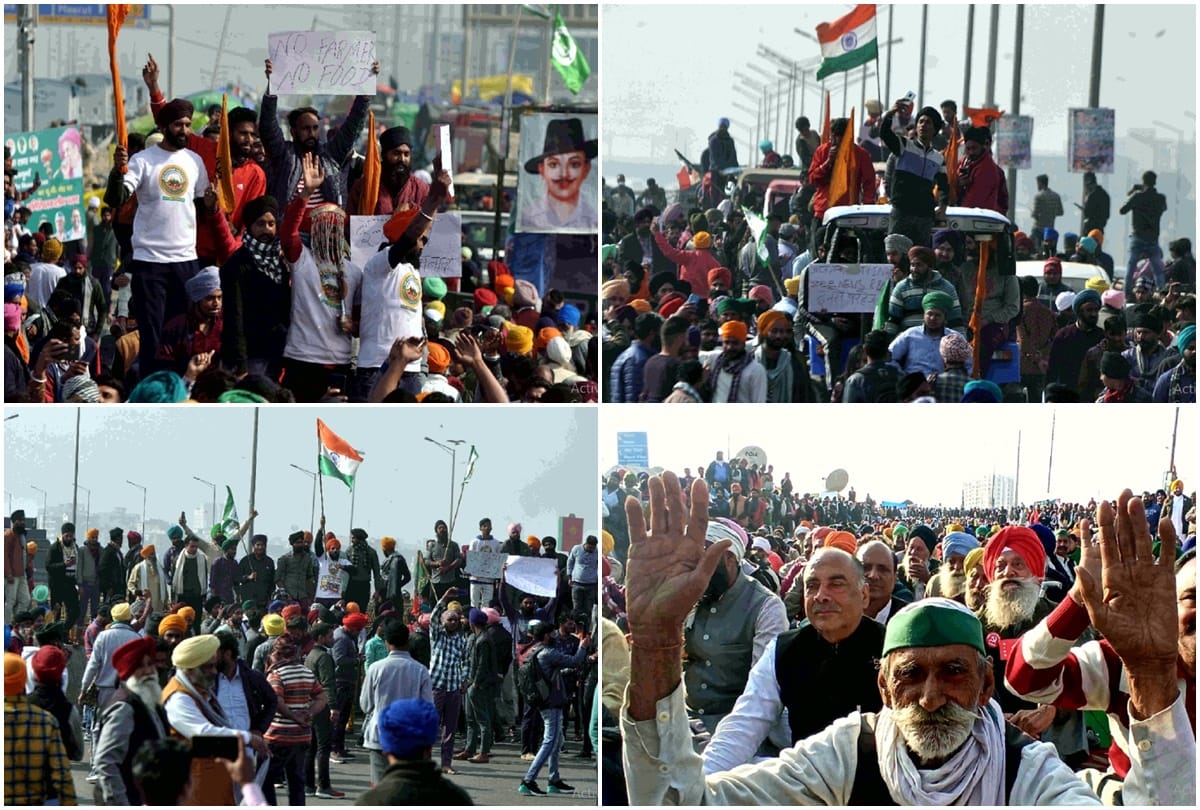 Barat out from Khoda to Delhi border by farmers