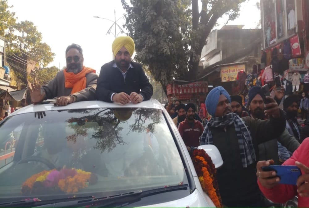 kisan andolan in uttarakhand: AAP MP Bhagwant Mann Kisan nyay rally second day in Udhamsinghnagar