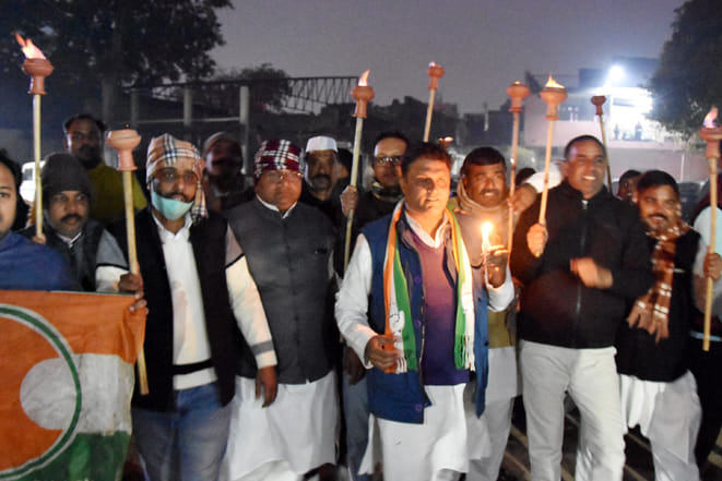 Congress canceled torch procession after the cancellation of winter session