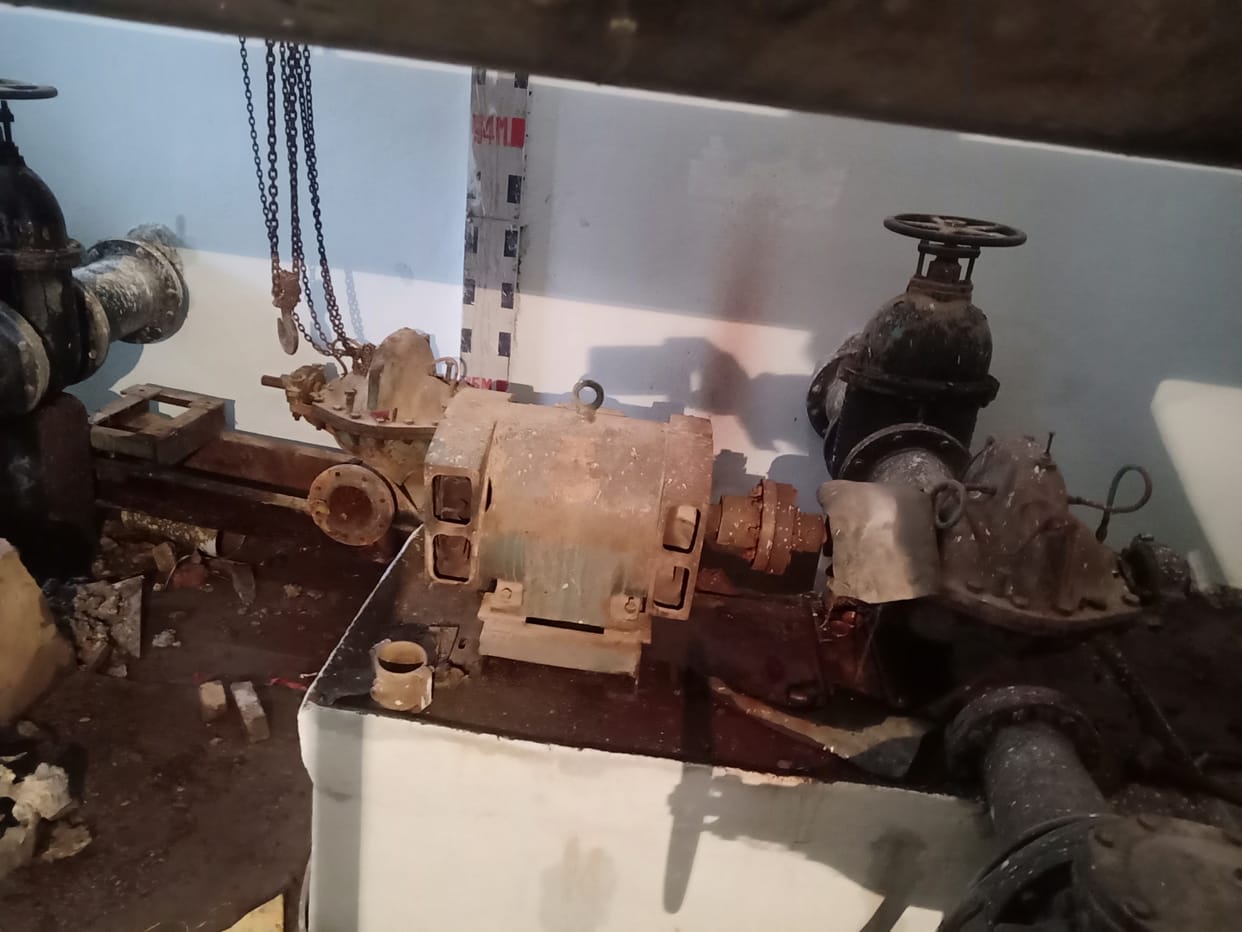 Motor damage in Khanti baba localty