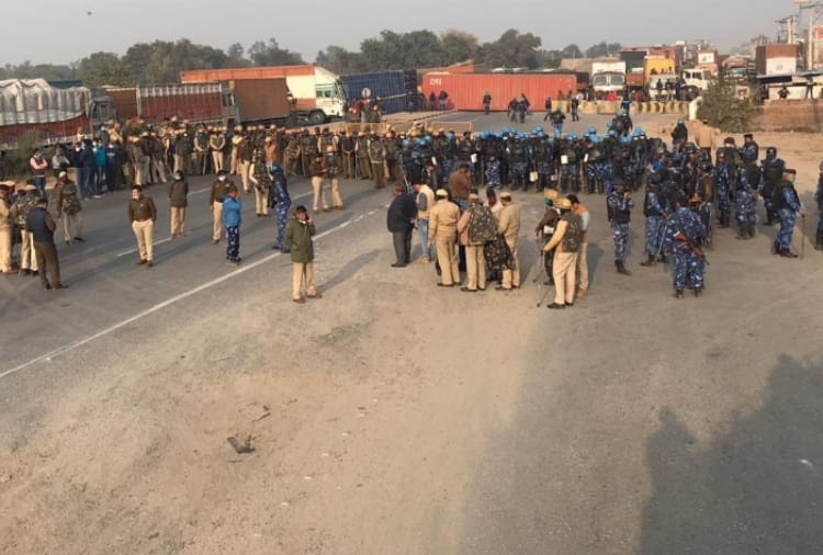 Kisan Andolan: Lathicharge on Farmers in Rewari of Haryana