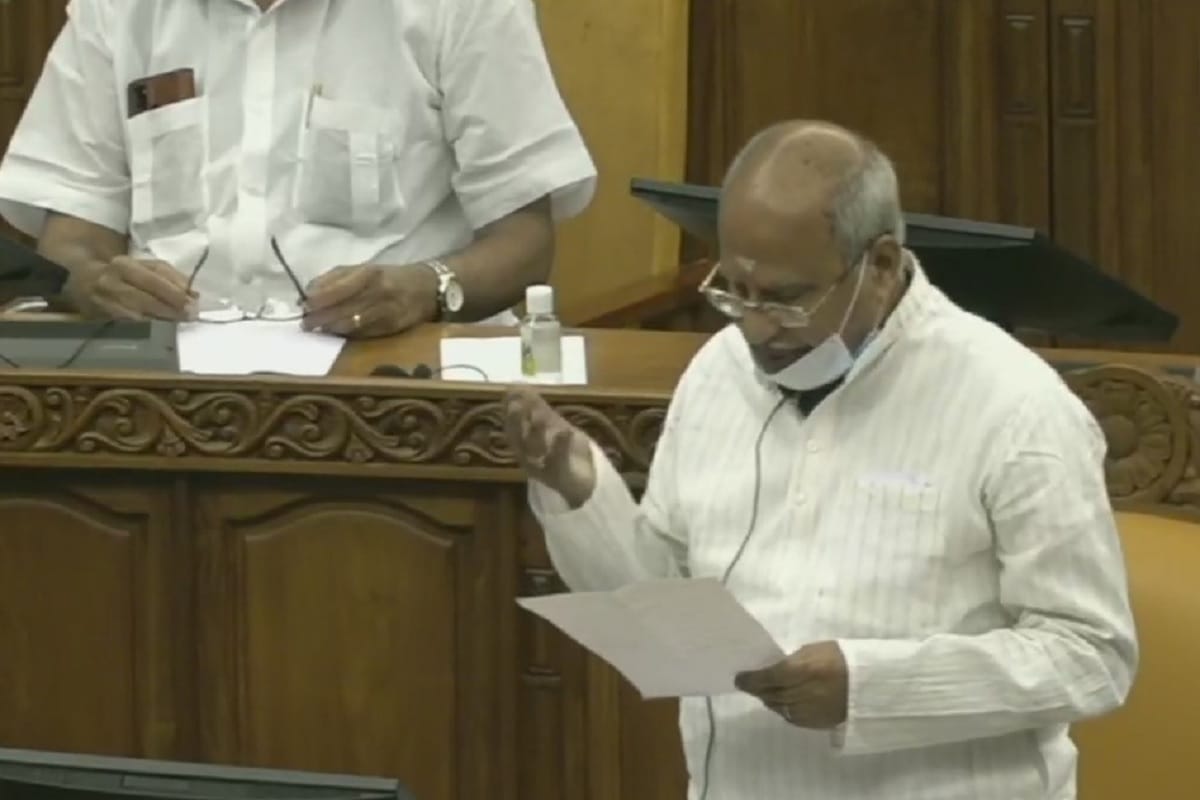 Kerala BJP MLA O Rajagopal opposed resolution opposing new farm laws