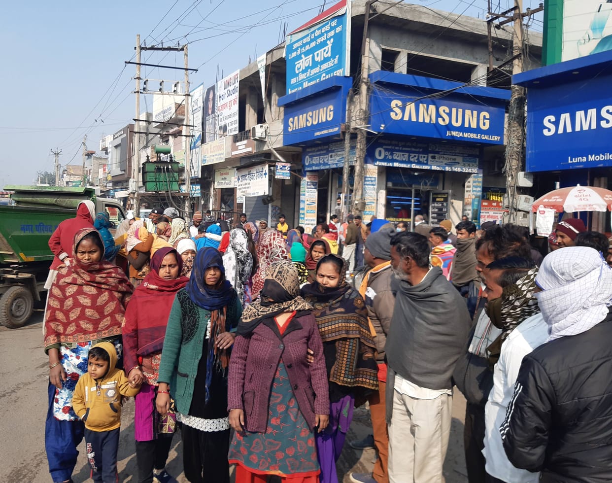 Demonstration for arrest of accused of murder