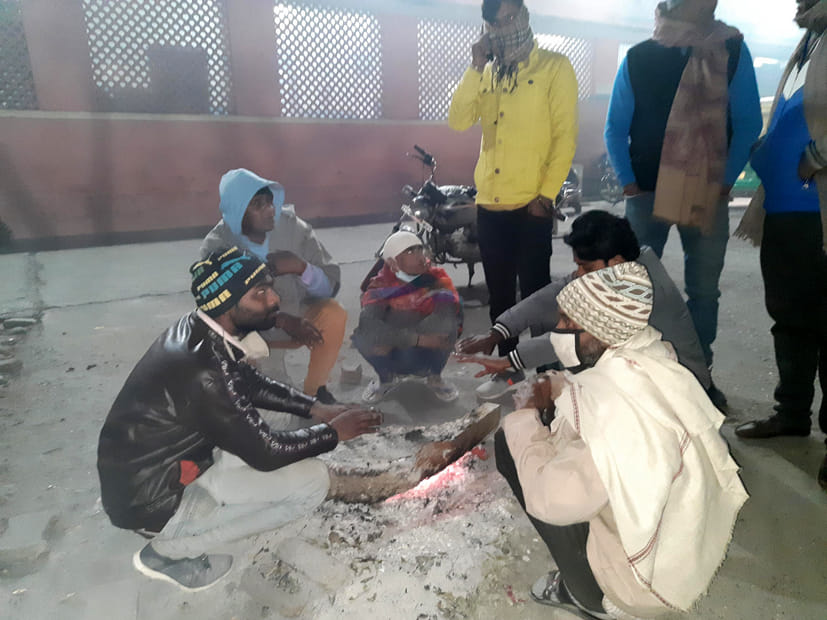 Temperature close to the freezing point, the winter has affected