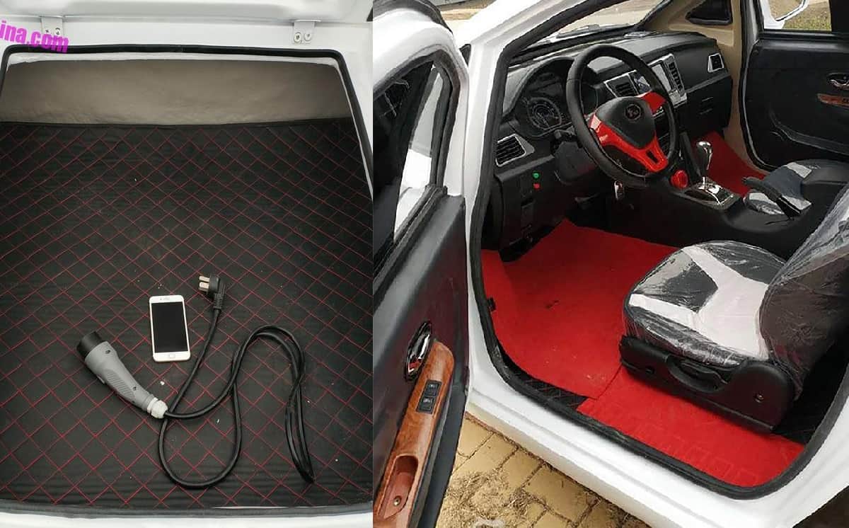 China Copycat Cars: Luxury sports car Bugatti Chiron chinese version named as shandong fengde bugatti p8 electric car