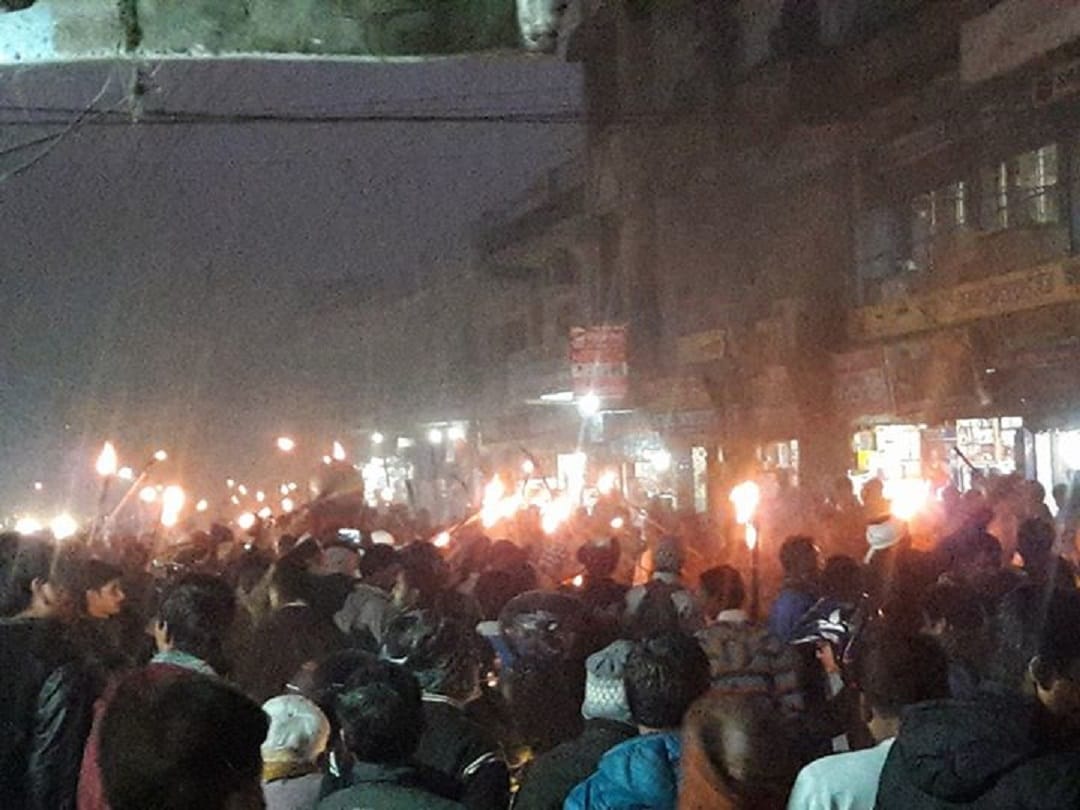 Torch rally held against interference in Nepal, heavily opposing China