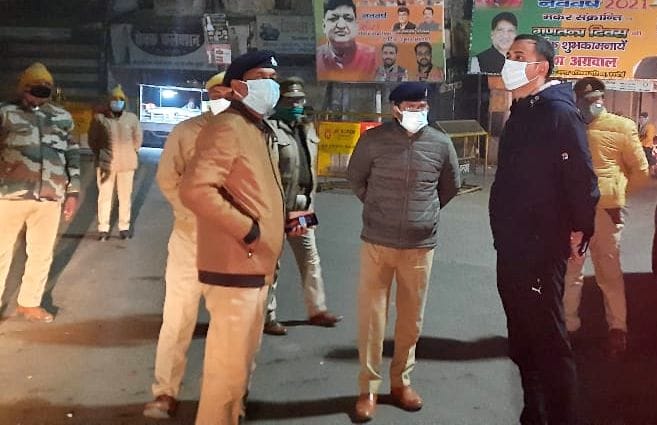 SP checked the presence of police personnel