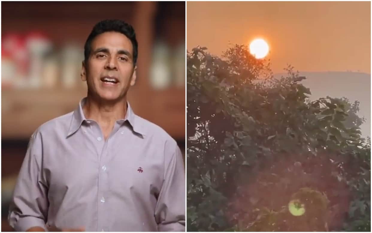 Akshay Kumar wishing his fans Happy New year dropped a video of the sunrise with Gayatri Mantra