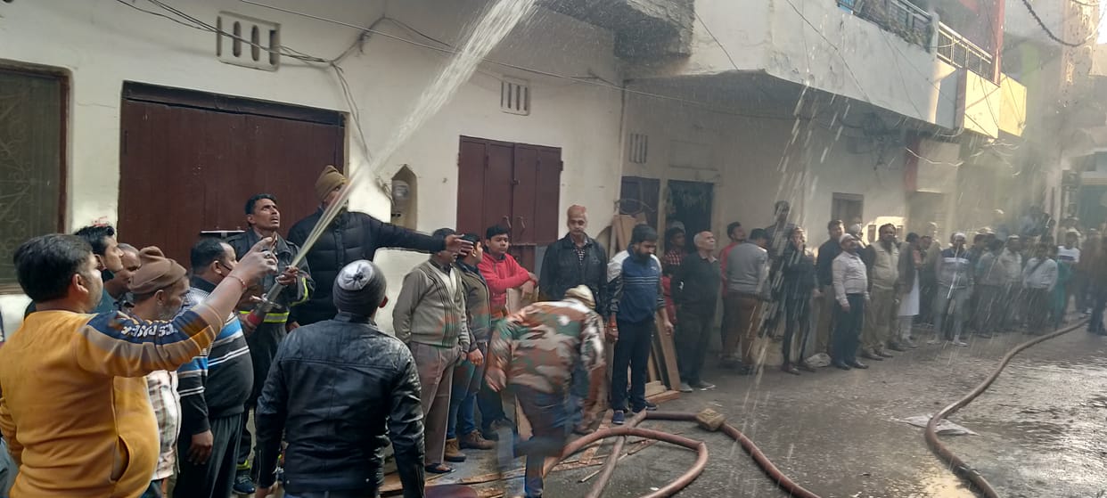 Furniture factory making fire