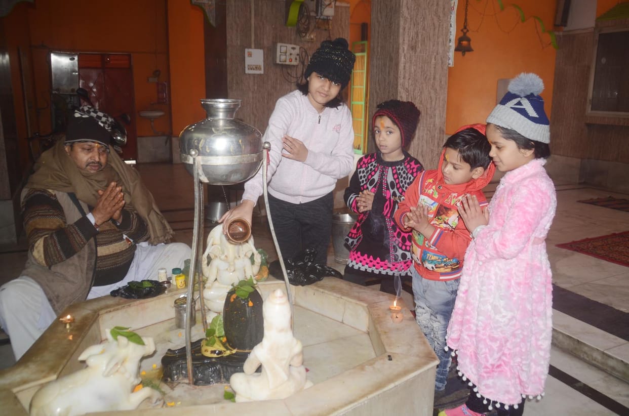 The first day of the New Year spent in prayers and greetings