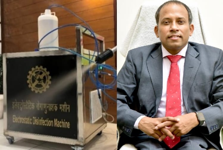 Chandigarh scientist made Advance Electrostatic disinfection machine