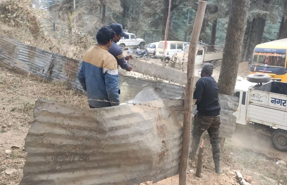 Encroachment on government land removed