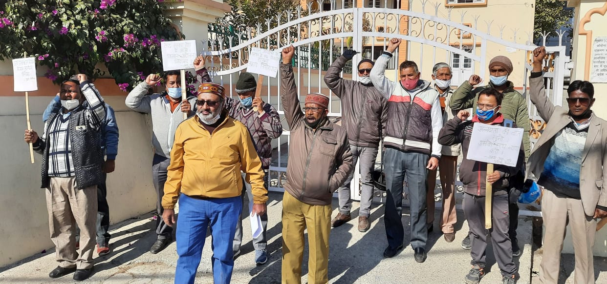 Demonstration by pro-worker activists